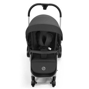 Carrinho 2 Em 1 Moisés Fisher-price Jazz Preto Com Cinza-BB432-86780