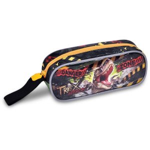 Mochila Infantil Com Rodinha T-rex 3d G Estojo+lancheira-116997-49457