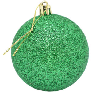 Artigo Para Decoracao Natal Bola 7cm Fosca/lisa/glit.verde-117670-33689
