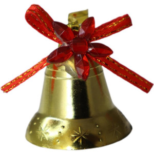 Artigo Para Decoracao Natal Enfeite Sino 3cm Ouro-117674-85028