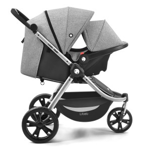 Carrinho Jogger Sway Litet Cinza Com Preto-BB373-30100