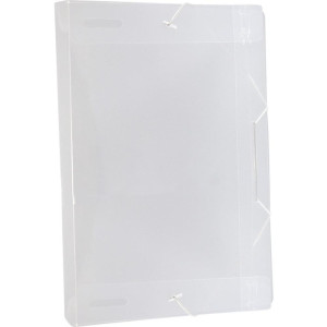 Pasta Aba Elastica Plastica Oficio 30 Mm Cristal