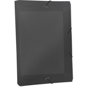 Pasta Aba Elastica Plastica Oficio 40mm Fume