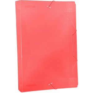 Pasta Aba Elastica Plastica Oficio 40mm Vermelho-118291-69554