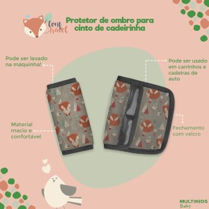 Protetor Acolchoado Para Cintos De Cadeiras Para Auto E Carrinhos De B-BB356-43965