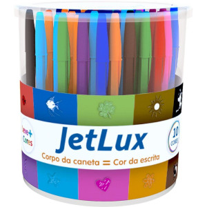 Caneta Esferografica Jet Lux Iii 1,0mm 10 Cores