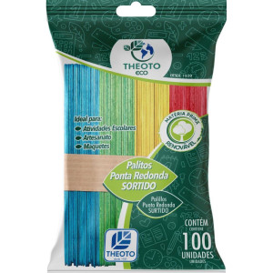 Palito De Madeira P/sorvete Ponta Redonda Sortid-117941-56696