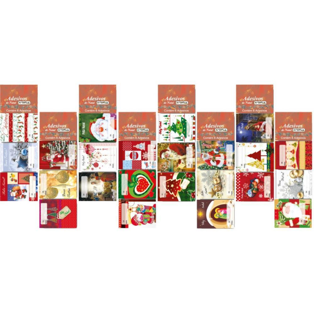Adesivos Decorados Natal 6 Modelos Sortidos-117886-43076