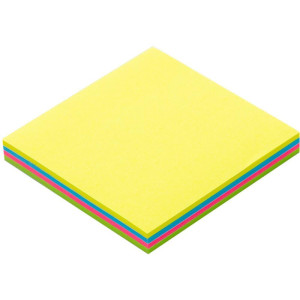 Bloco De Recado Autoadesivo 76x76mm 4 Cores Neon 100fls-118231-12201
