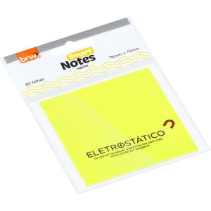 Bloco De Recado Autoadesivo Eletrostatico 76x76 Am.neo 30f-118161-55218
