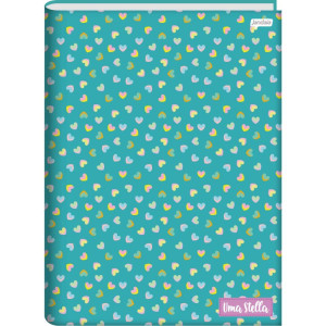 Caderno Brochura 1/4 Capa Dura Stella 80fls.
