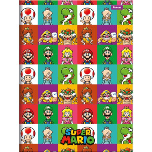 Caderno Brochura 1/4 Capa Dura Super Mario Bros 80fls.-098362-22791