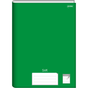 Caderno Caligrafia Capa Dura Stiff 96 Folhas Verde-118055-91274