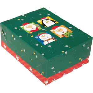 Caixa Para Presente Natal Retangular Gr.c/tampa 25x35x7-117878-62052