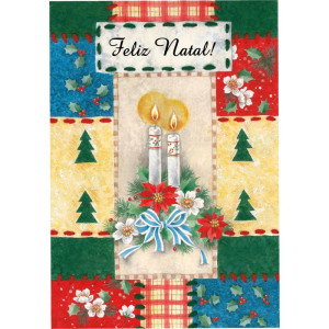 Cartao De Natal Kit-250 Dobrado C/envelope-117884-21703