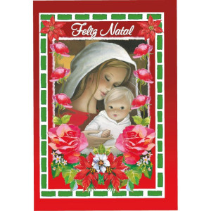 Cartao De Natal Kit-250 Dobrado C/envelope