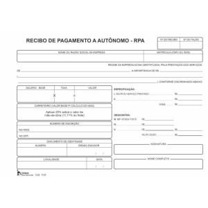 Impresso Recibo Autonomo Pgto 3vias 25x3fls-118362-65486