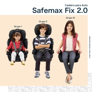 Cadeira Para Auto 9-36 Kg Isofit Litet Safemax Fix 2.0 Cinza - Bb460-BB460-17635