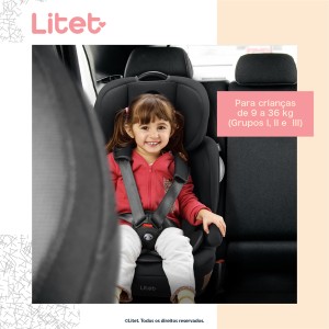 Cadeira Para Auto 9-36 Kg Isofit Litet Safemax Fix 2.0 Cinza - Bb460-BB460-57528