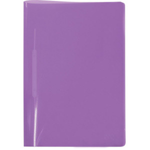 Pasta Grampo Trilho Plastica Oficio Lilas