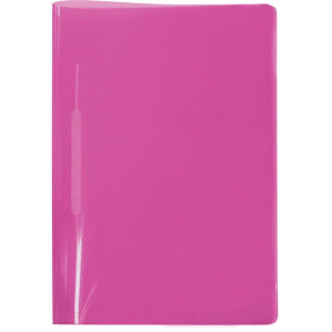 Pasta Grampo Trilho Plastica Oficio Rosa-118300-17144