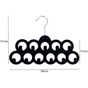 Cabide Veludo Preto P/ Lenços/cintos-118448-55124