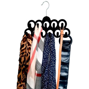 Cabide Veludo Preto P/ Lenços/cintos-118448-55864