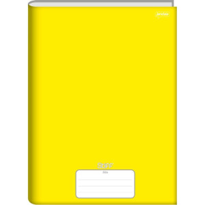 Caderno Brochurao Stiff Slim 80fls. Amarelo
