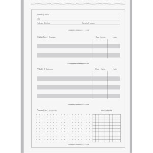 Caderno Brochurao Stiff Slim 80fls. Azul-118062-97348