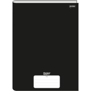 Caderno Brochurao Stiff Slim 80fls. Preto-118063-63423