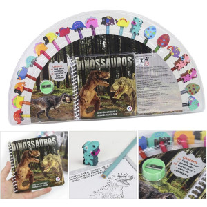 Livro Brinquedo Ilustrado Kit Divertido Dinossauros-117194-77211
