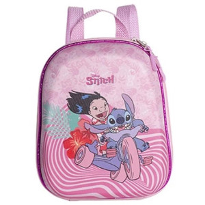 Mochila Infantil Stitch Rosa Pequena-114666-20208