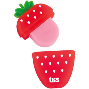 Borracha Decorada Tris Morango C/tampa E Aroma-116810-20295