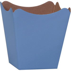 Cachepot Paper Liso Pote 15 Azul 16x17x11cm