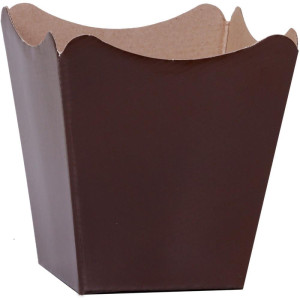 Cachepot Paper Liso Pote 15 Marrom 16x17x11cm-115934-61993
