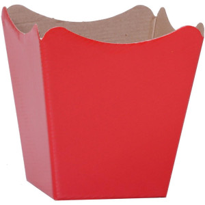 Cachepot Paper Liso Pote 15 Vermelho 16x17x11cm