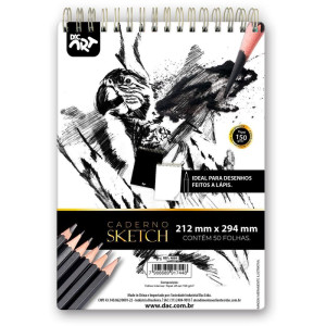 Caderno Desenho Universitario Sketchbook Tecnico 50f.150g-117845-52696
