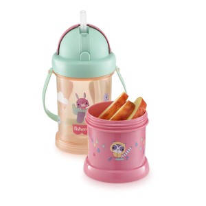 Copo Com Porta Snack Playful Rosa Sunset-BB1013-39202