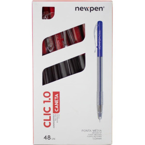 Caneta Esferografica Clic 1.0mm Vermelha