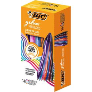 Caneta Gel Bic Gel.stic+quick Dry Sort.-117715-237