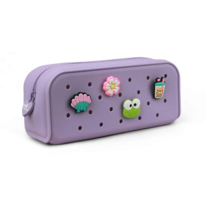 Estojo Simples Silicone C/4ping. Lilas Pastel-118114-49880