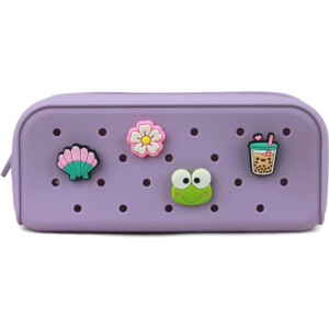 Estojo Simples Silicone C/4ping. Lilas Pastel-118114-93469