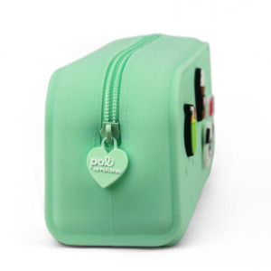 Estojo Simples Silicone C/4ping. Verde Pastel-118112-57819