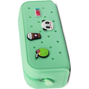 Estojo Simples Silicone C/4ping. Verde Pastel-118112-93835