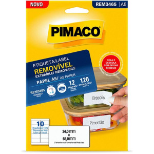 Etiqueta A5 Removivel 65x34mm 12flsx10etiq-106165-96890