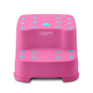 Escadinha Infantil Com 2 Degraus - Rosa-BB1005-54308