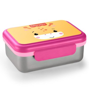 Bento Box Aco Inox Hot E Cold Fisher Price Rosa Shock-BB1093-77792