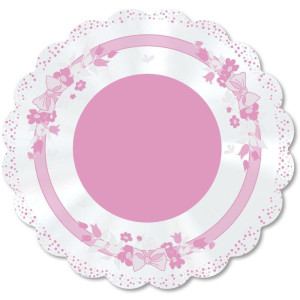 Poli Redondo 38cm Laco Rosa