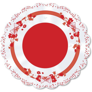 Poli Redondo 38cm Laco Vermelho-115980-55834