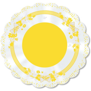 Poli Redondo 68cm Laco Amarelo